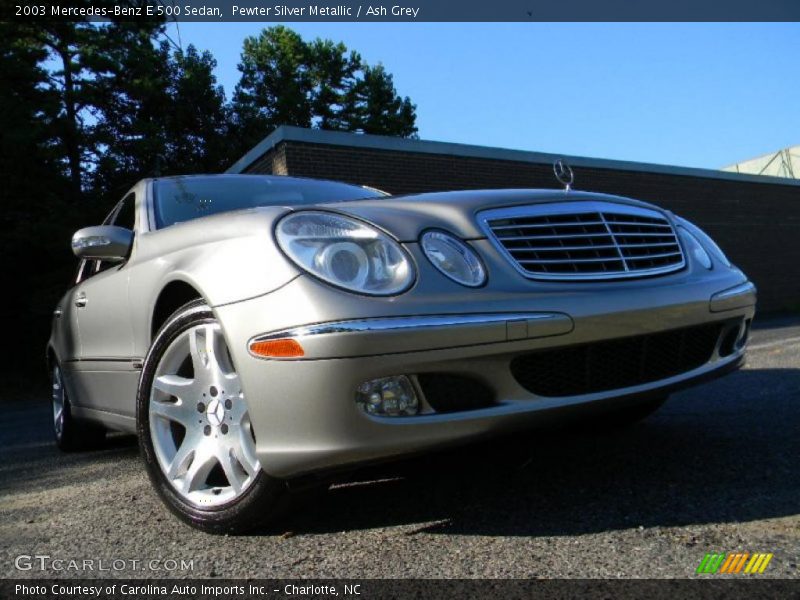 Pewter Silver Metallic / Ash Grey 2003 Mercedes-Benz E 500 Sedan