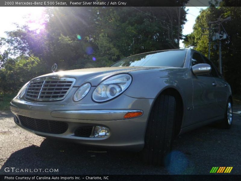 Pewter Silver Metallic / Ash Grey 2003 Mercedes-Benz E 500 Sedan