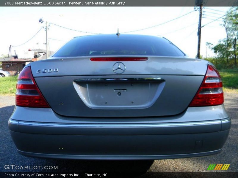 Pewter Silver Metallic / Ash Grey 2003 Mercedes-Benz E 500 Sedan