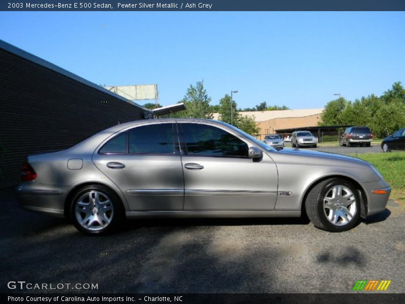 Pewter Silver Metallic / Ash Grey 2003 Mercedes-Benz E 500 Sedan