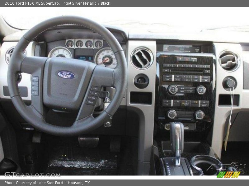 Ingot Silver Metallic / Black 2010 Ford F150 XL SuperCab