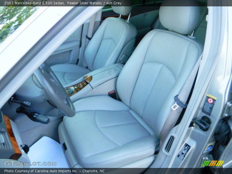 Pewter Silver Metallic / Ash Grey 2003 Mercedes-Benz E 500 Sedan