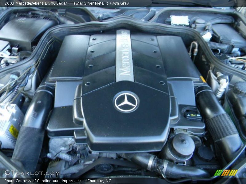 Pewter Silver Metallic / Ash Grey 2003 Mercedes-Benz E 500 Sedan