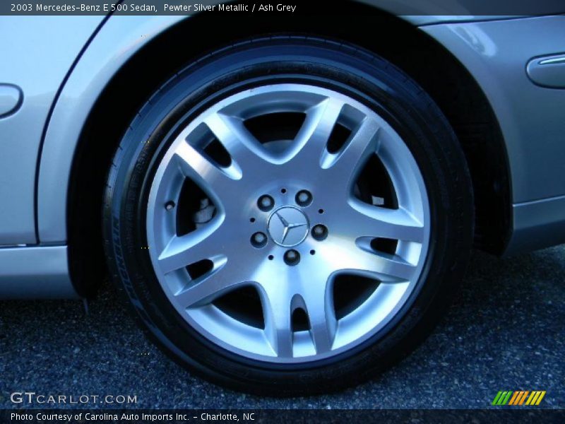 Pewter Silver Metallic / Ash Grey 2003 Mercedes-Benz E 500 Sedan