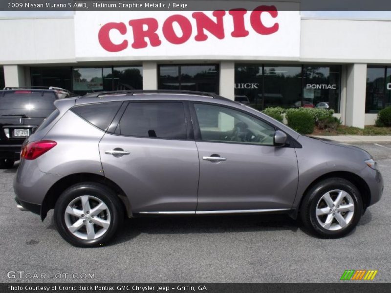 Platinum Graphite Metallic / Beige 2009 Nissan Murano S AWD