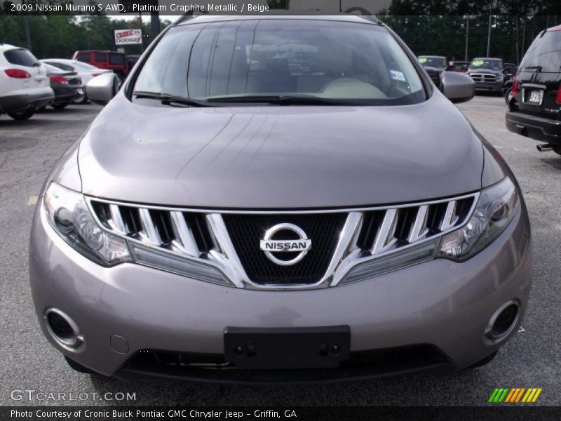 Platinum Graphite Metallic / Beige 2009 Nissan Murano S AWD