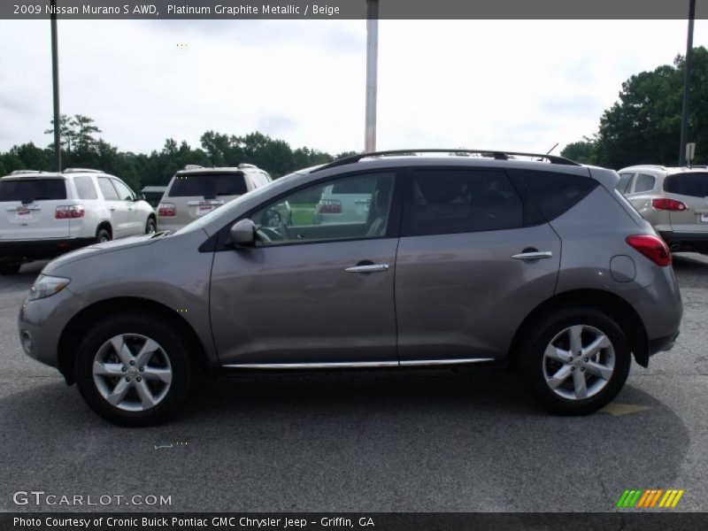 Platinum Graphite Metallic / Beige 2009 Nissan Murano S AWD