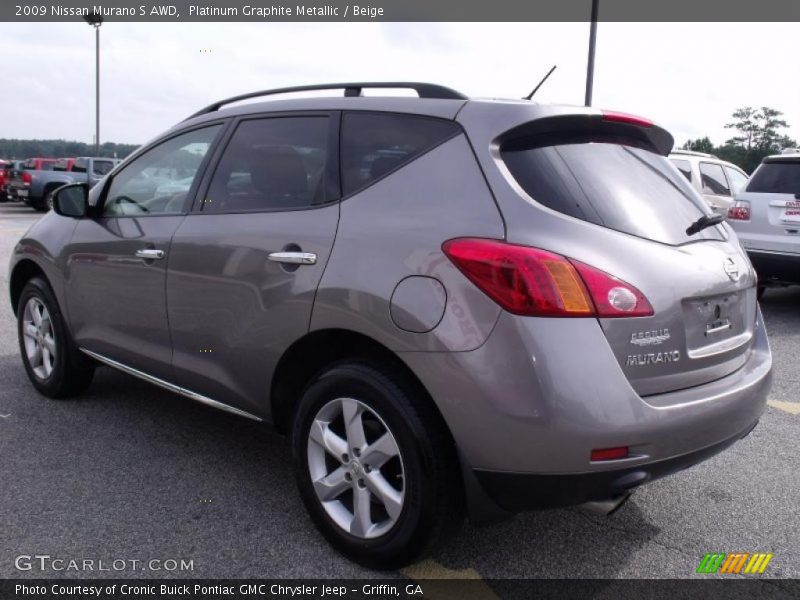 Platinum Graphite Metallic / Beige 2009 Nissan Murano S AWD