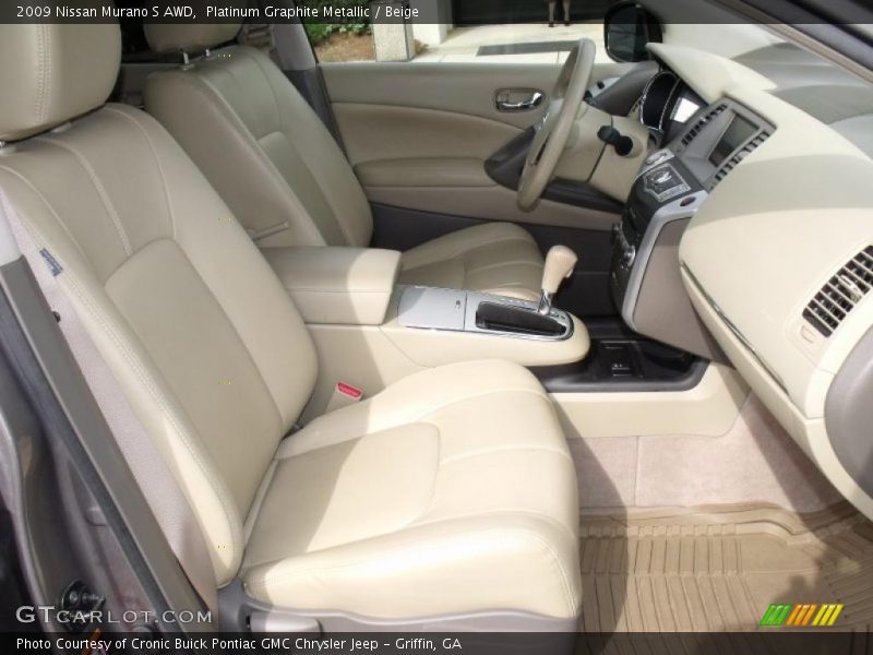 Platinum Graphite Metallic / Beige 2009 Nissan Murano S AWD