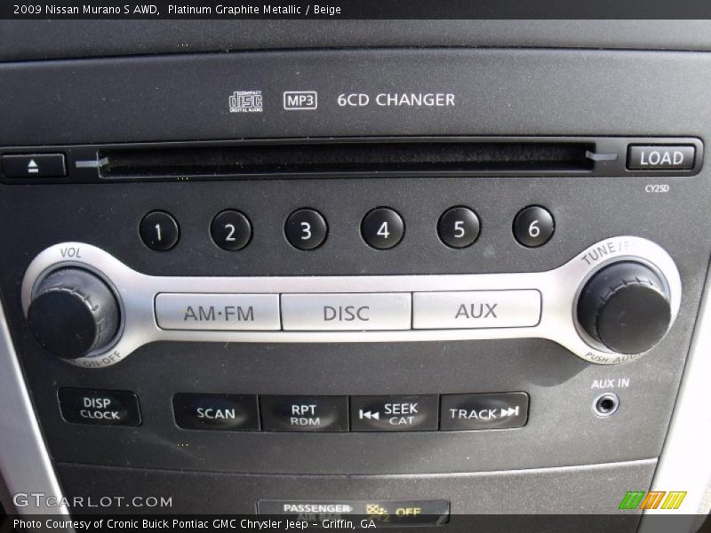 Platinum Graphite Metallic / Beige 2009 Nissan Murano S AWD