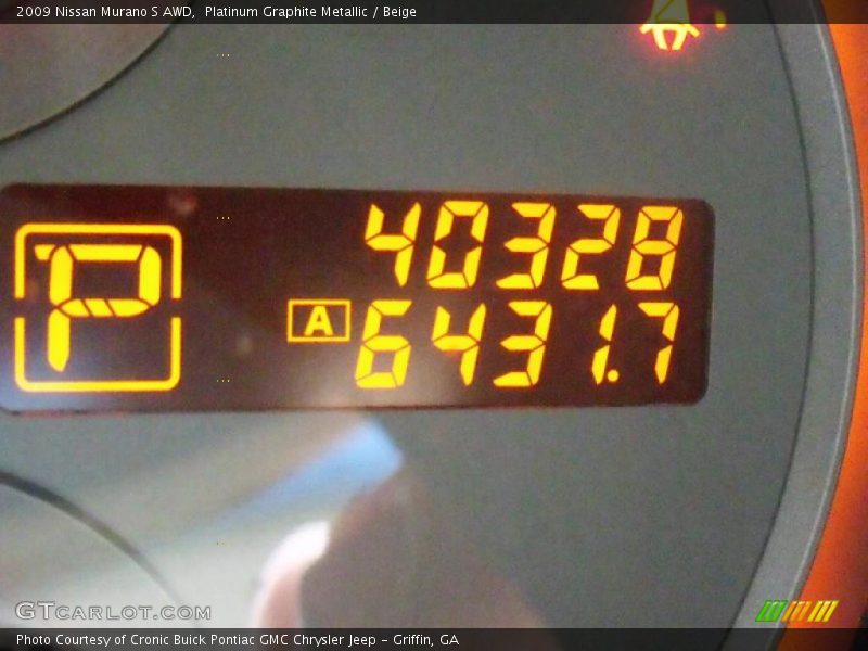 Platinum Graphite Metallic / Beige 2009 Nissan Murano S AWD