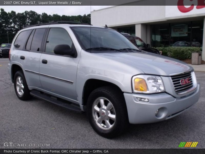 Liquid Silver Metallic / Ebony 2007 GMC Envoy SLT