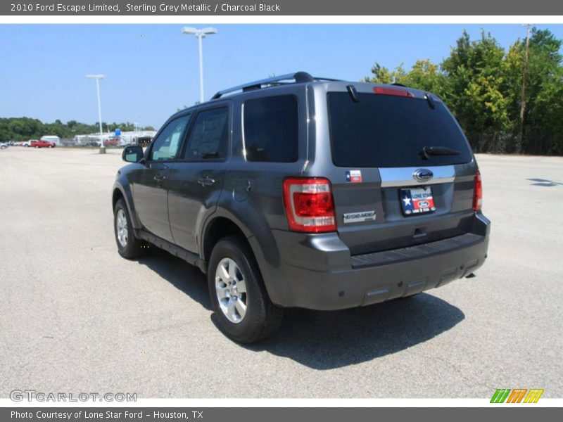 Sterling Grey Metallic / Charcoal Black 2010 Ford Escape Limited