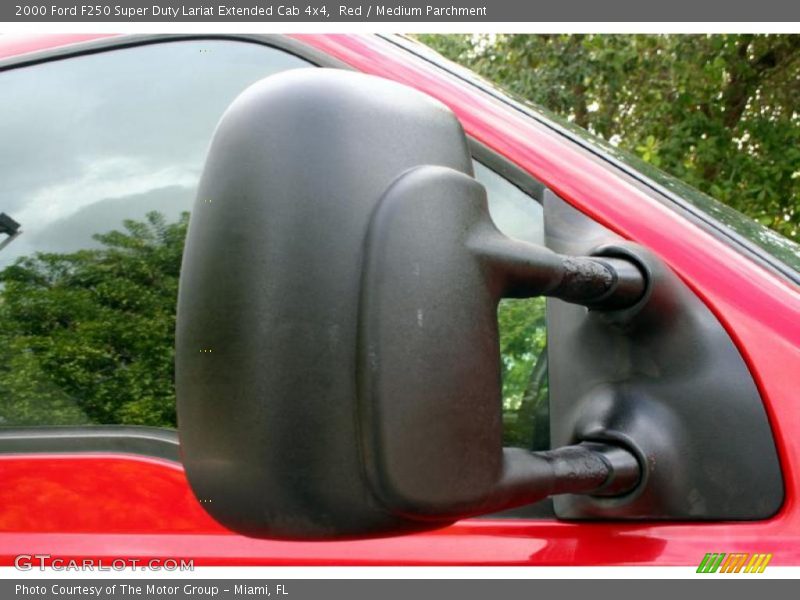 Red / Medium Parchment 2000 Ford F250 Super Duty Lariat Extended Cab 4x4