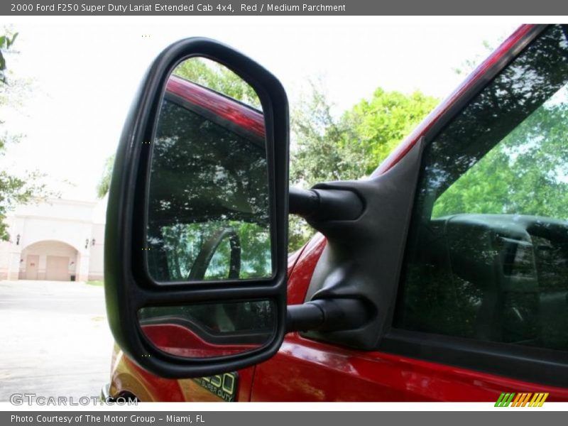 Red / Medium Parchment 2000 Ford F250 Super Duty Lariat Extended Cab 4x4