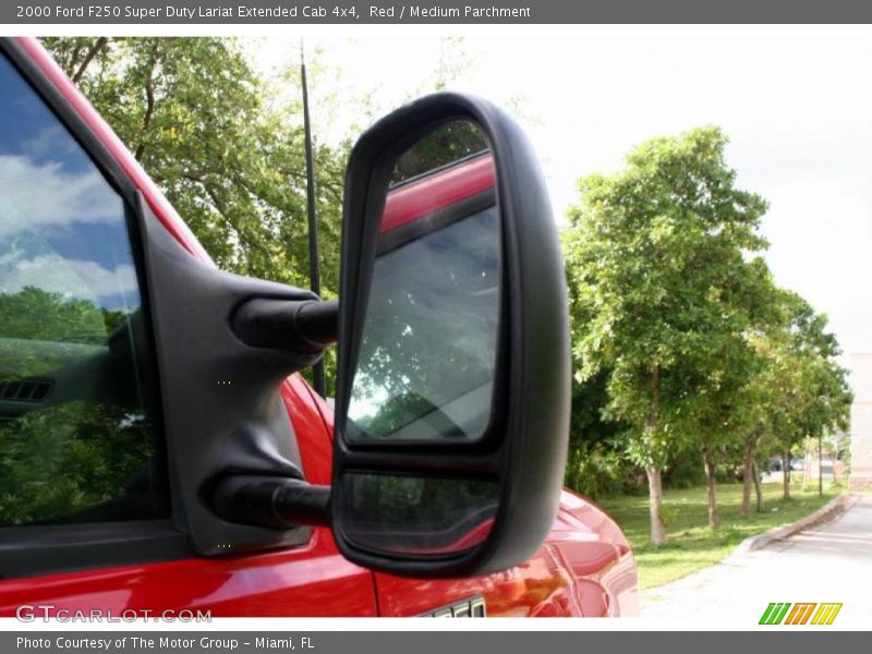 Red / Medium Parchment 2000 Ford F250 Super Duty Lariat Extended Cab 4x4