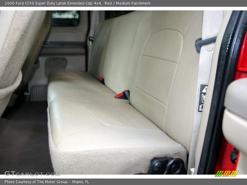 Red / Medium Parchment 2000 Ford F250 Super Duty Lariat Extended Cab 4x4