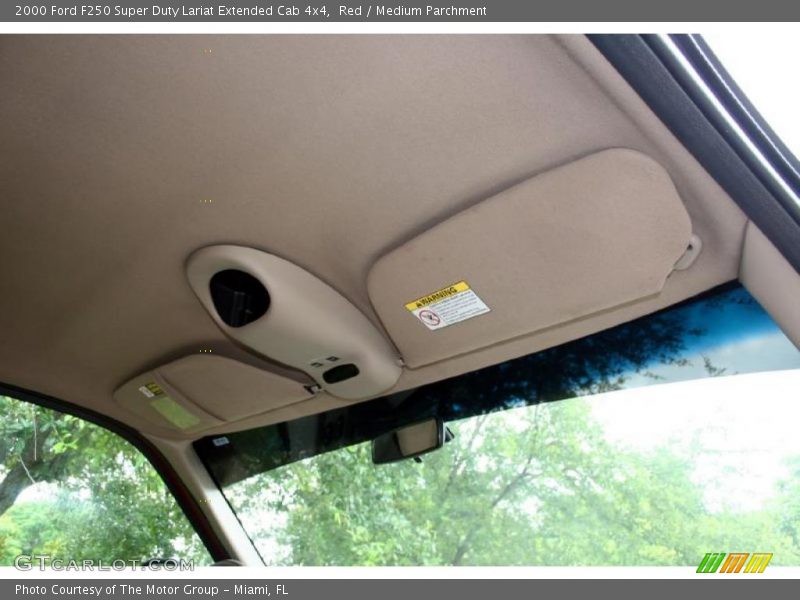 Red / Medium Parchment 2000 Ford F250 Super Duty Lariat Extended Cab 4x4