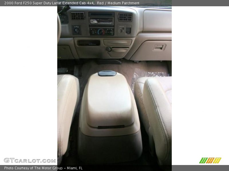 Red / Medium Parchment 2000 Ford F250 Super Duty Lariat Extended Cab 4x4
