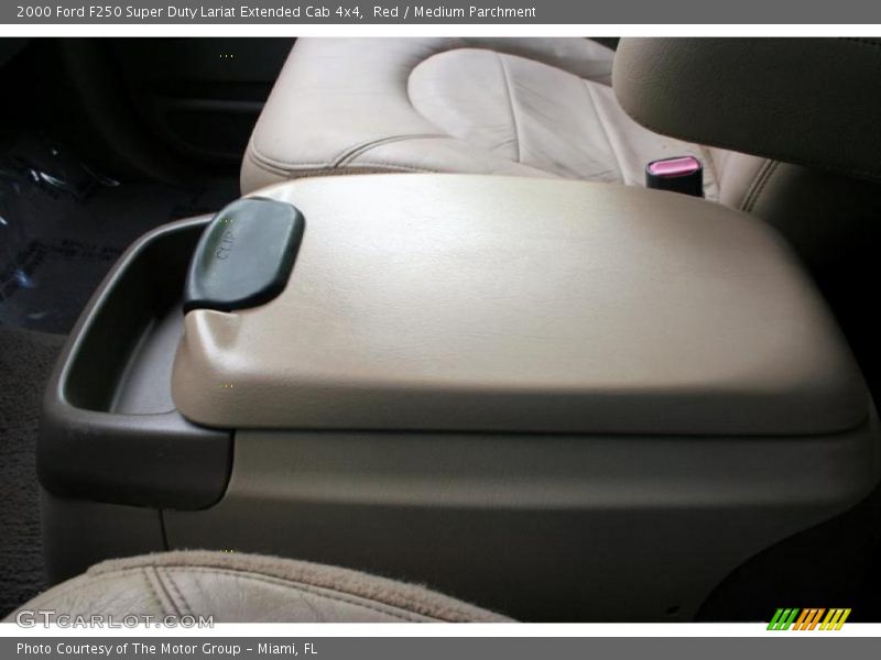 Red / Medium Parchment 2000 Ford F250 Super Duty Lariat Extended Cab 4x4