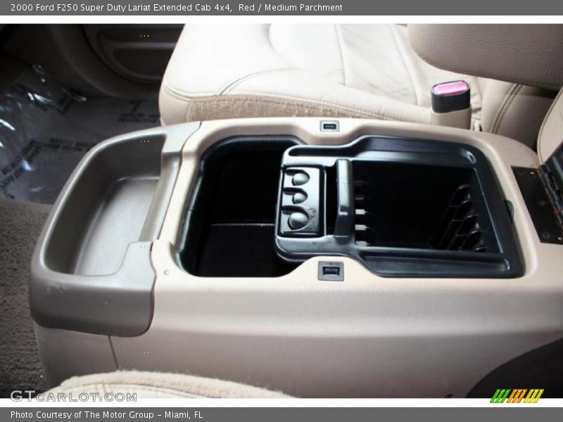 Red / Medium Parchment 2000 Ford F250 Super Duty Lariat Extended Cab 4x4