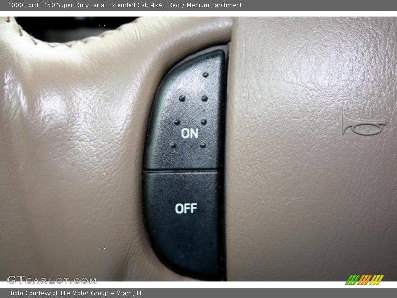 Red / Medium Parchment 2000 Ford F250 Super Duty Lariat Extended Cab 4x4