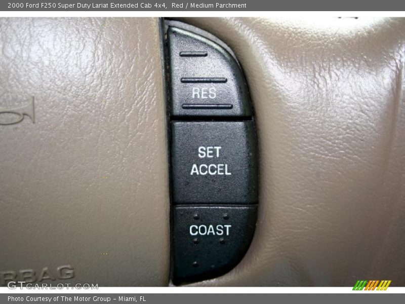 Red / Medium Parchment 2000 Ford F250 Super Duty Lariat Extended Cab 4x4