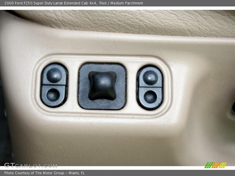 Red / Medium Parchment 2000 Ford F250 Super Duty Lariat Extended Cab 4x4