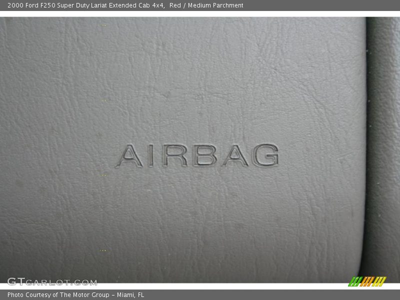 Red / Medium Parchment 2000 Ford F250 Super Duty Lariat Extended Cab 4x4