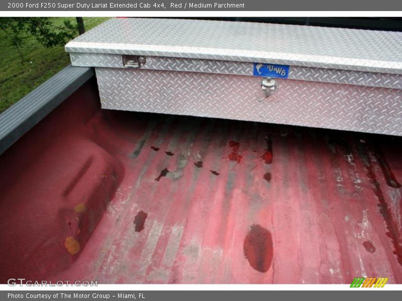 Red / Medium Parchment 2000 Ford F250 Super Duty Lariat Extended Cab 4x4
