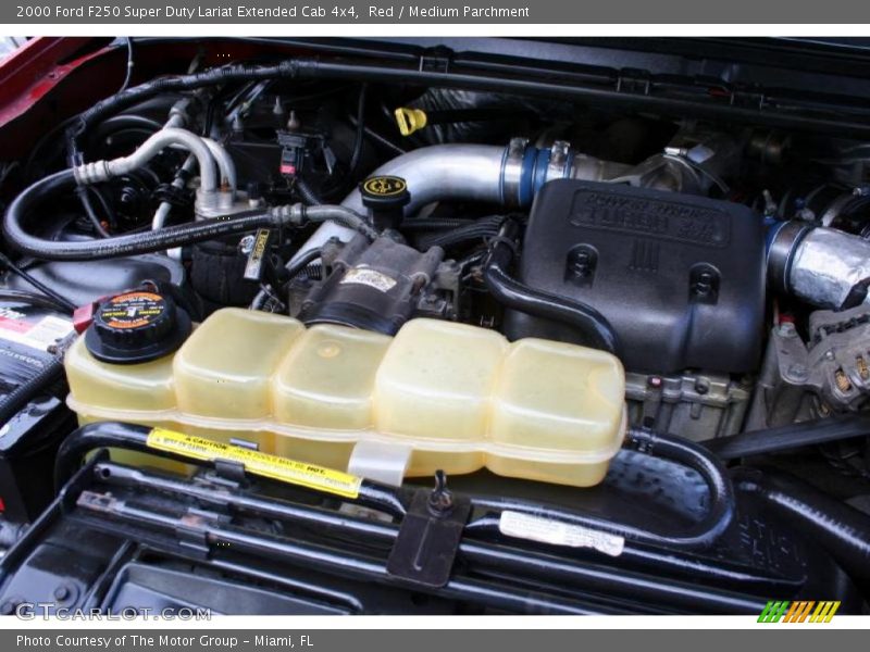 Red / Medium Parchment 2000 Ford F250 Super Duty Lariat Extended Cab 4x4