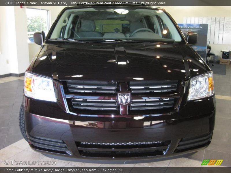 Dark Cordovan Pearlcoat / Medium Slate Gray/Light Shale 2010 Dodge Grand Caravan SE Hero