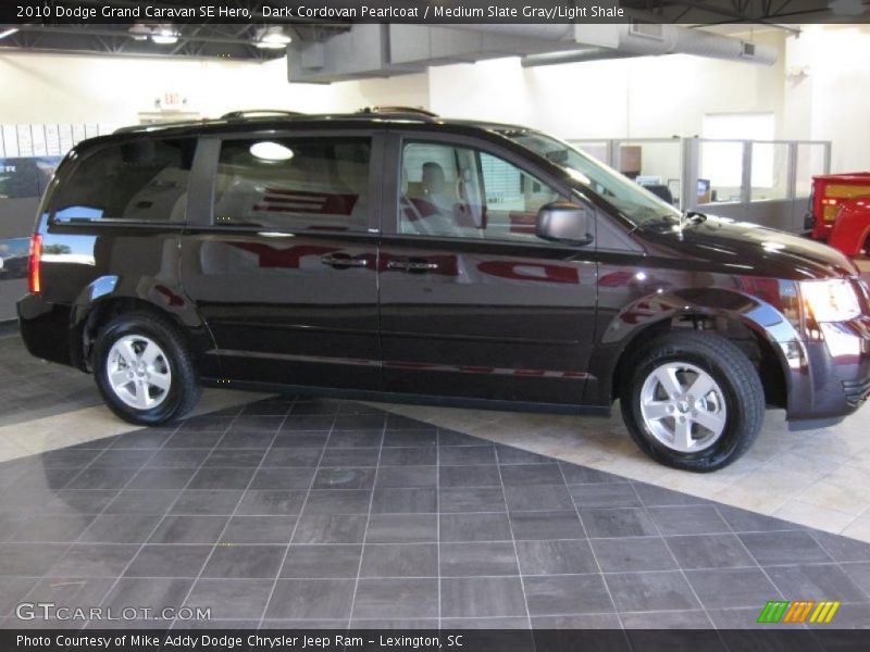 Dark Cordovan Pearlcoat / Medium Slate Gray/Light Shale 2010 Dodge Grand Caravan SE Hero