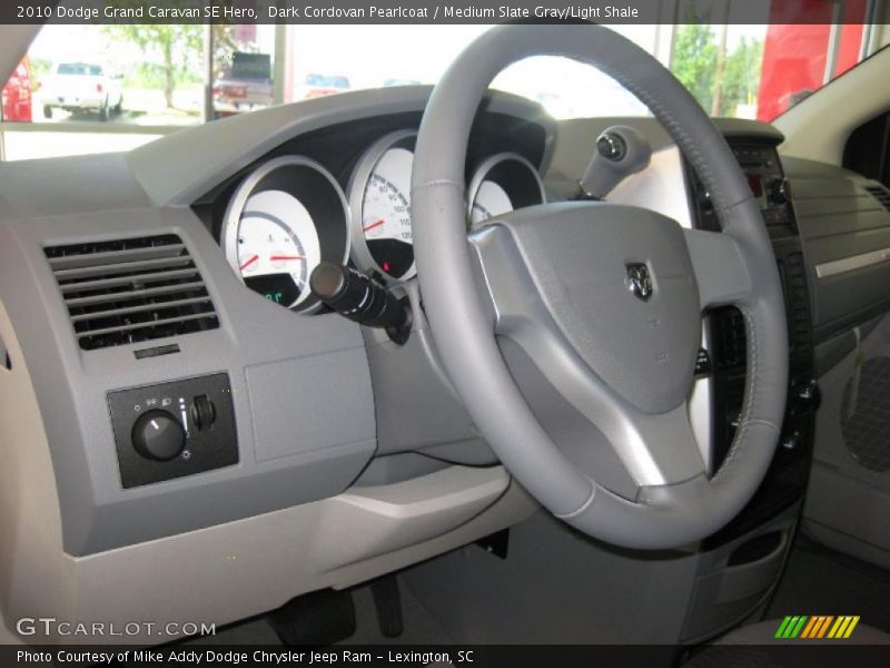 Dark Cordovan Pearlcoat / Medium Slate Gray/Light Shale 2010 Dodge Grand Caravan SE Hero