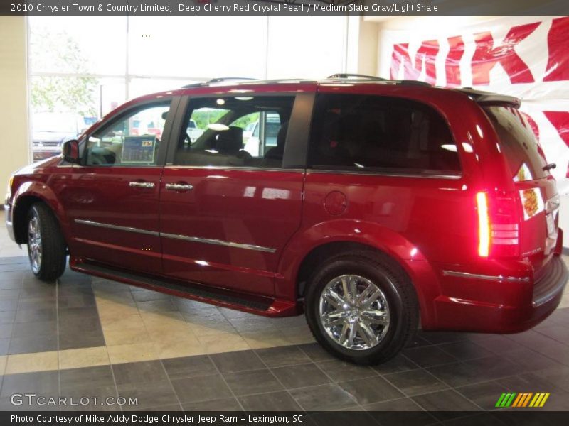 Deep Cherry Red Crystal Pearl / Medium Slate Gray/Light Shale 2010 Chrysler Town & Country Limited