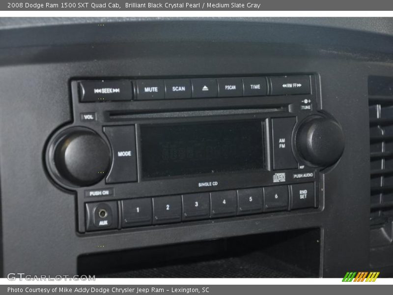Brilliant Black Crystal Pearl / Medium Slate Gray 2008 Dodge Ram 1500 SXT Quad Cab