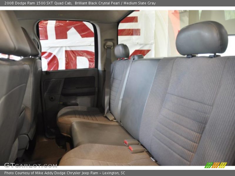 Brilliant Black Crystal Pearl / Medium Slate Gray 2008 Dodge Ram 1500 SXT Quad Cab