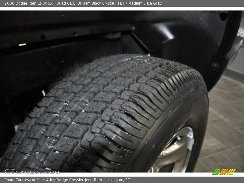 Brilliant Black Crystal Pearl / Medium Slate Gray 2008 Dodge Ram 1500 SXT Quad Cab