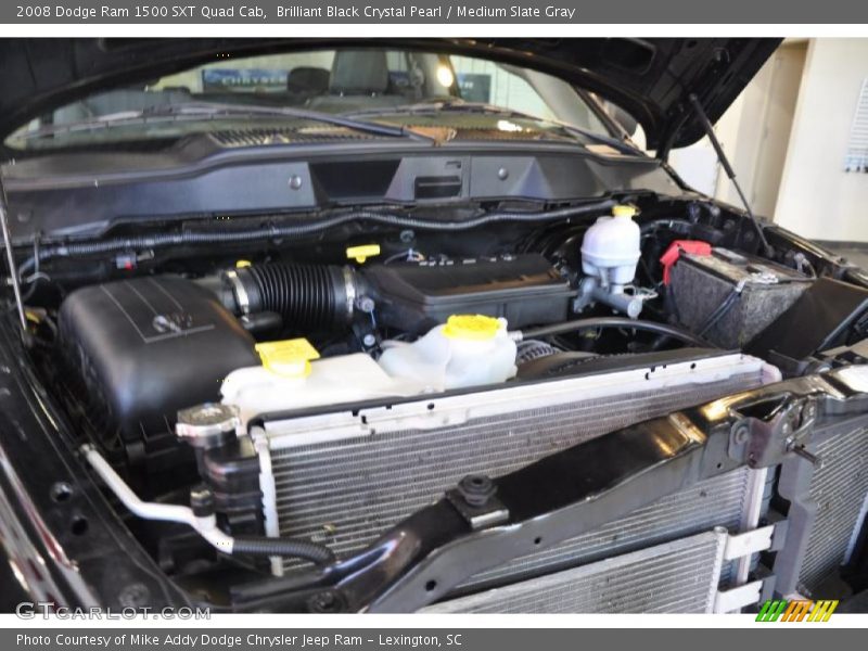 Brilliant Black Crystal Pearl / Medium Slate Gray 2008 Dodge Ram 1500 SXT Quad Cab