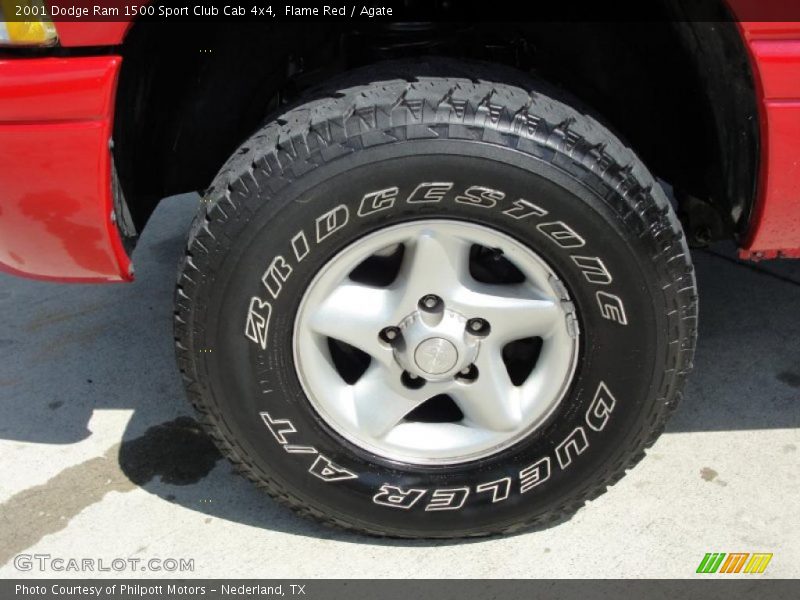 Flame Red / Agate 2001 Dodge Ram 1500 Sport Club Cab 4x4