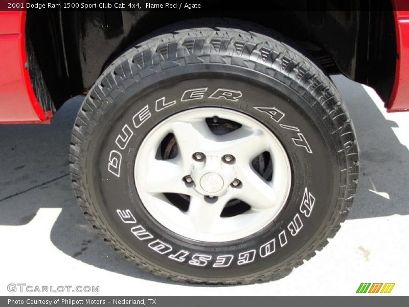 Flame Red / Agate 2001 Dodge Ram 1500 Sport Club Cab 4x4