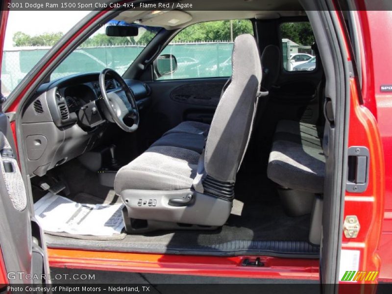 Flame Red / Agate 2001 Dodge Ram 1500 Sport Club Cab 4x4