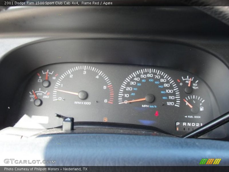 Flame Red / Agate 2001 Dodge Ram 1500 Sport Club Cab 4x4