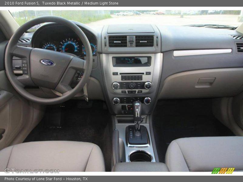 Tuxedo Black Metallic / Medium Light Stone 2010 Ford Fusion S