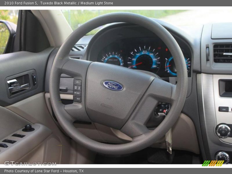 Tuxedo Black Metallic / Medium Light Stone 2010 Ford Fusion S