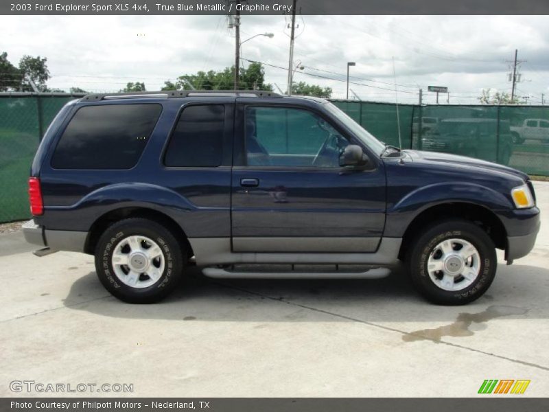 True Blue Metallic / Graphite Grey 2003 Ford Explorer Sport XLS 4x4