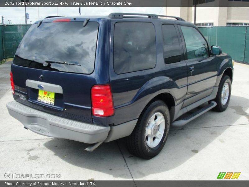 True Blue Metallic / Graphite Grey 2003 Ford Explorer Sport XLS 4x4