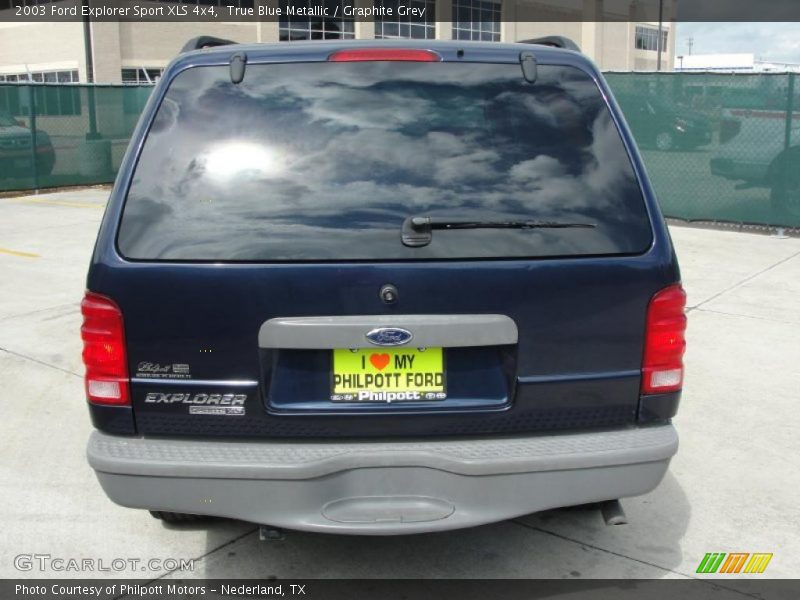 True Blue Metallic / Graphite Grey 2003 Ford Explorer Sport XLS 4x4