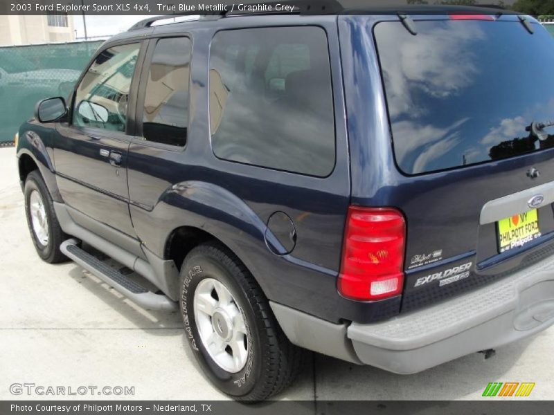 True Blue Metallic / Graphite Grey 2003 Ford Explorer Sport XLS 4x4