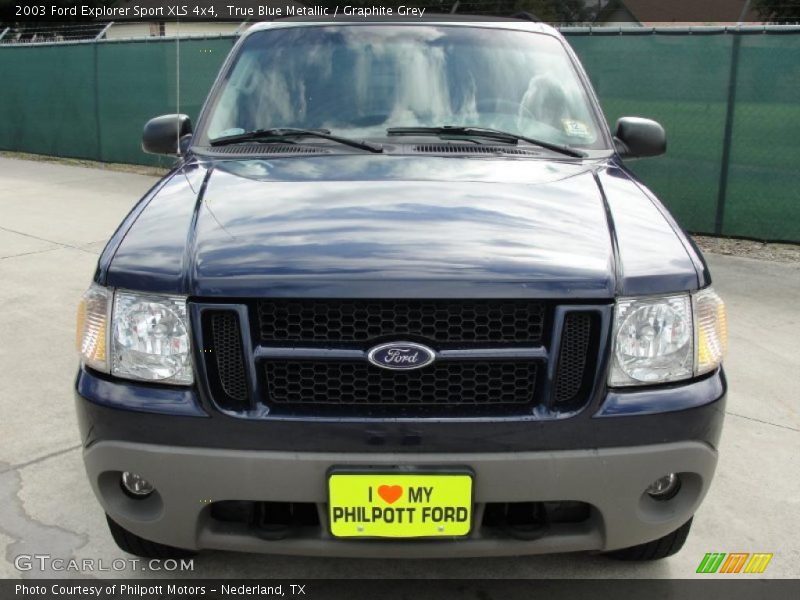 True Blue Metallic / Graphite Grey 2003 Ford Explorer Sport XLS 4x4